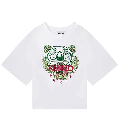 Kenzo T-Shirt - Weiß m. Tiger