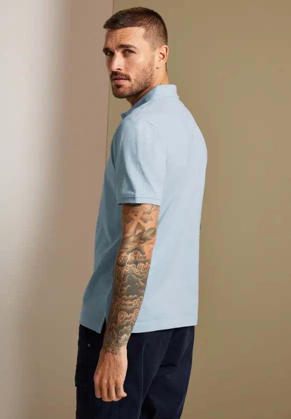 Piquée Poloshirt - ice blue