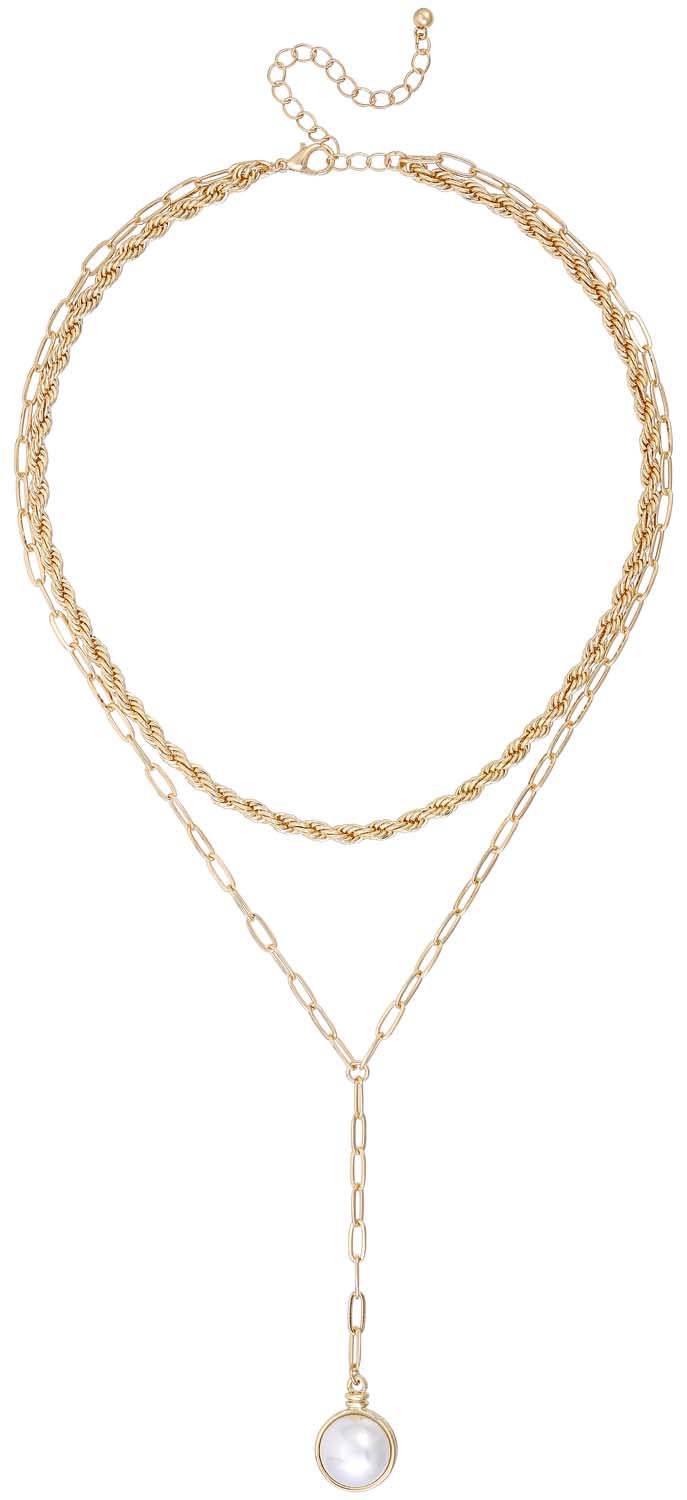 Layering Kette - Shiny Pearl