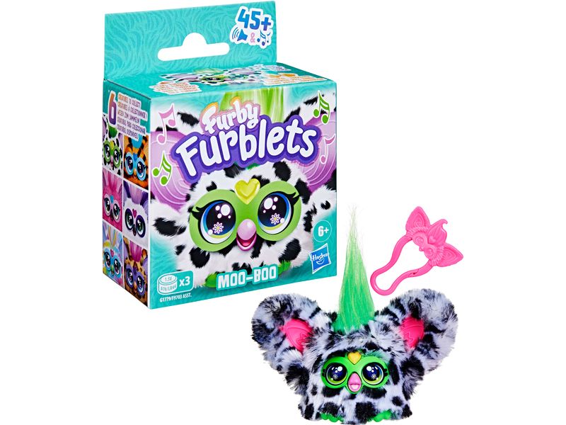 Furby Funktionsplüsch Furblets Moo Boo Funktionsplüsch, Musikspielzeug