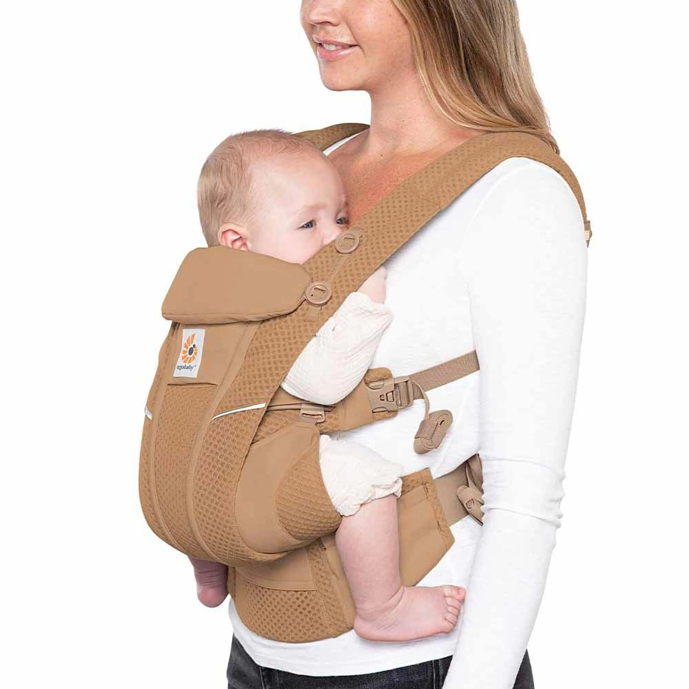 Ergobaby® - Omni Breeze Babytrage, 4 Tragepositionen Camel Brown