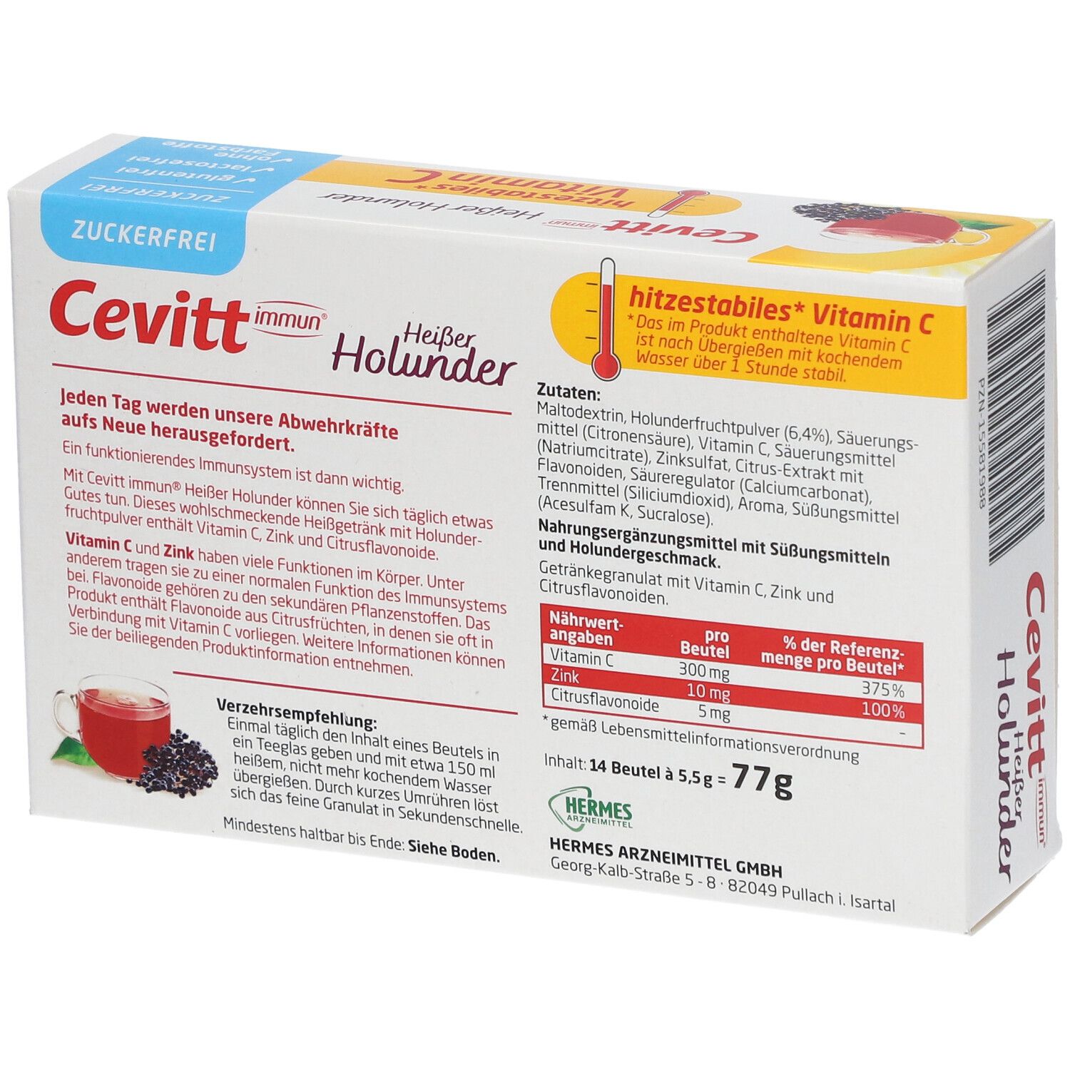Cevitt immun® heißer Holunder zuckerfrei