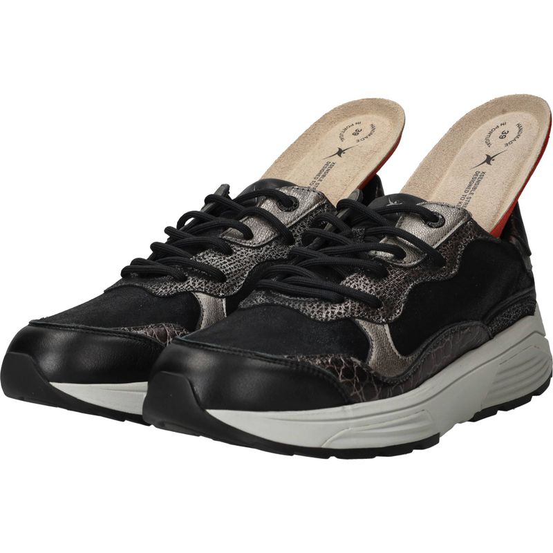 Xsensible Rainbow Stretchwalker GX Sneakers Zwart Dames