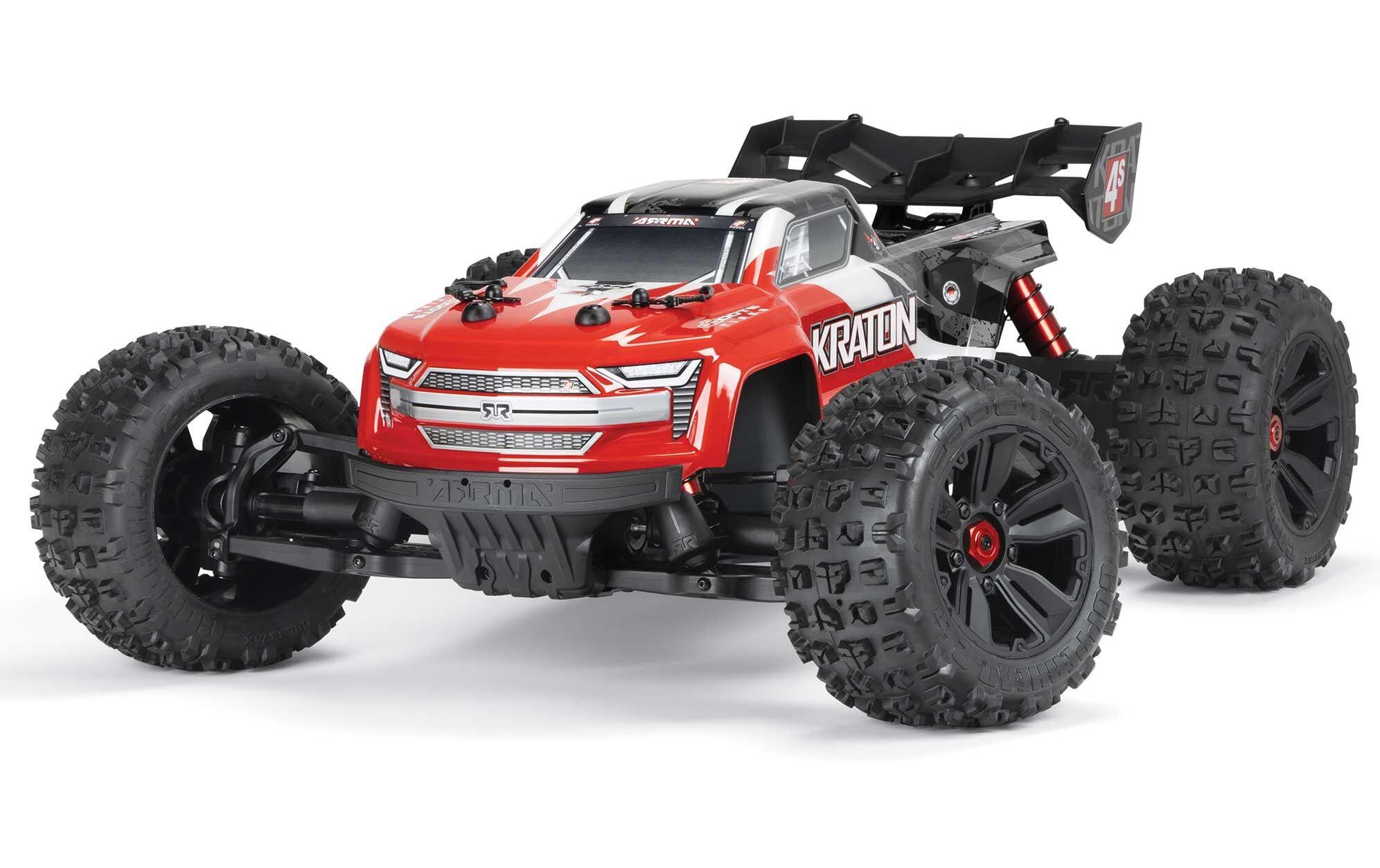Monster Truck Kraton 4x4 4S V2 BLX Rot, ARTR, 1:10<br>Robuster Speed Monstertruck mit 4S Brushless Antrieb