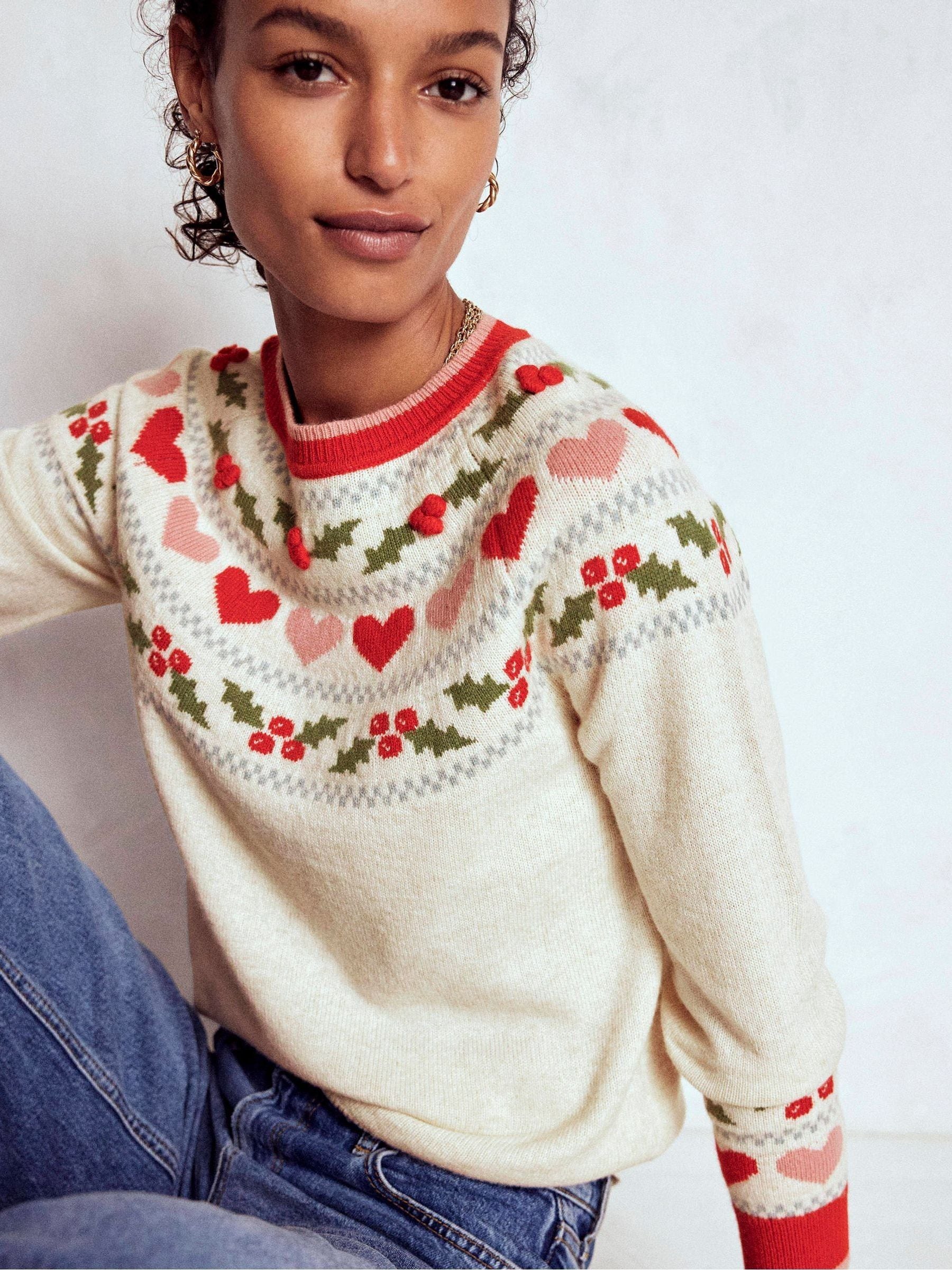 Boden Edie Fair Isle-kersttrui
