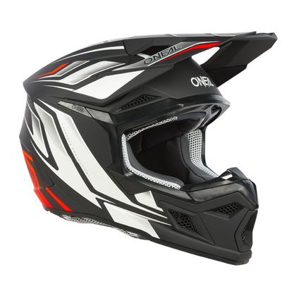 Casque cross O'Neal 3SRS YOUTH - VERTICAL V24 - Noir / Blanc