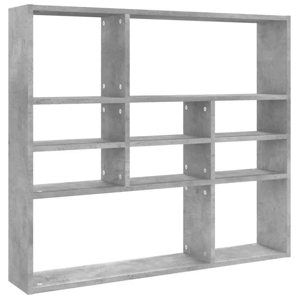 vidaXL - Wandmeubel - Grijs - Bewerkt hout