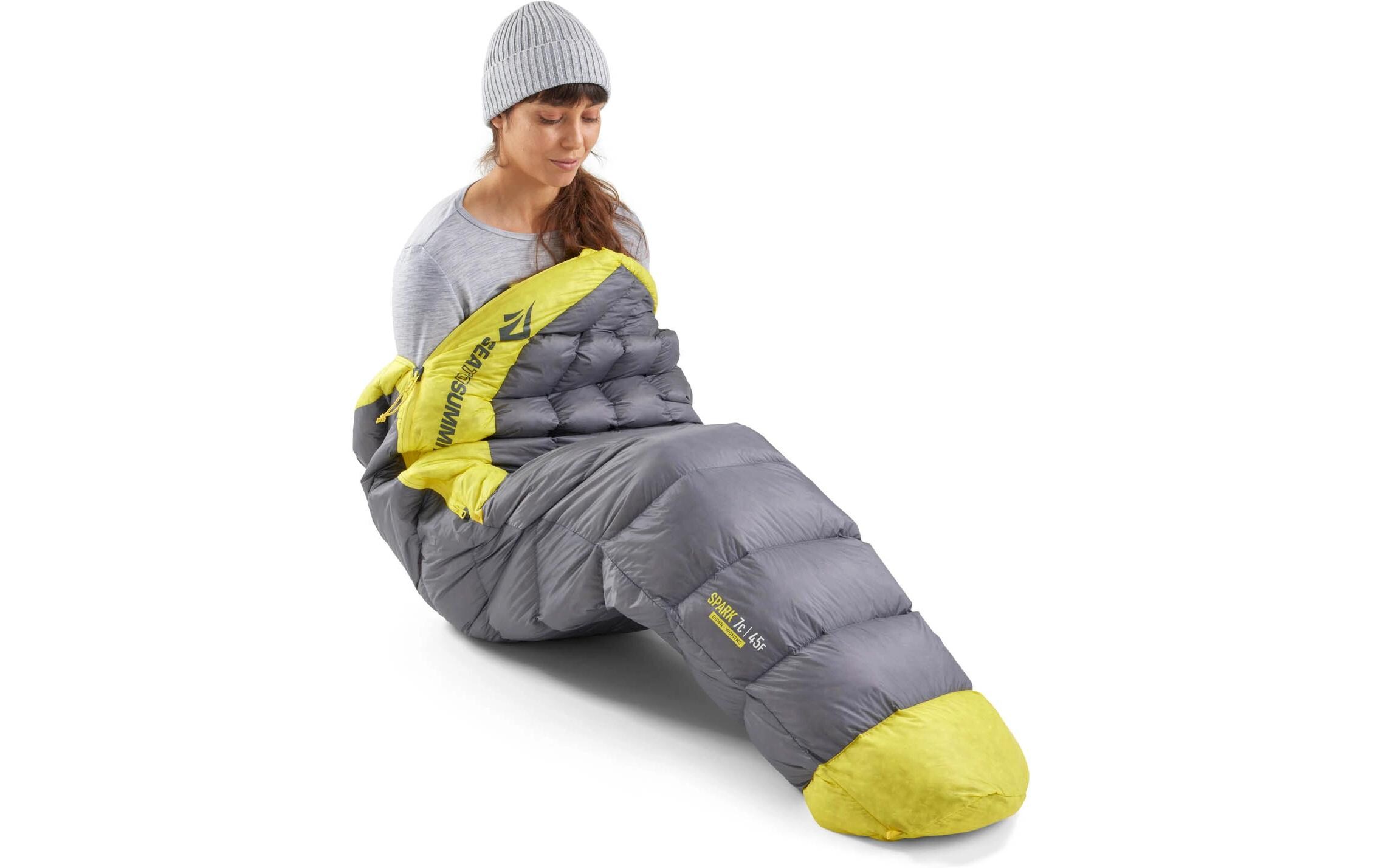 Spark Women's 7C/45F R Polyester, Gelb/Grau<br>Mumienschlafsack
