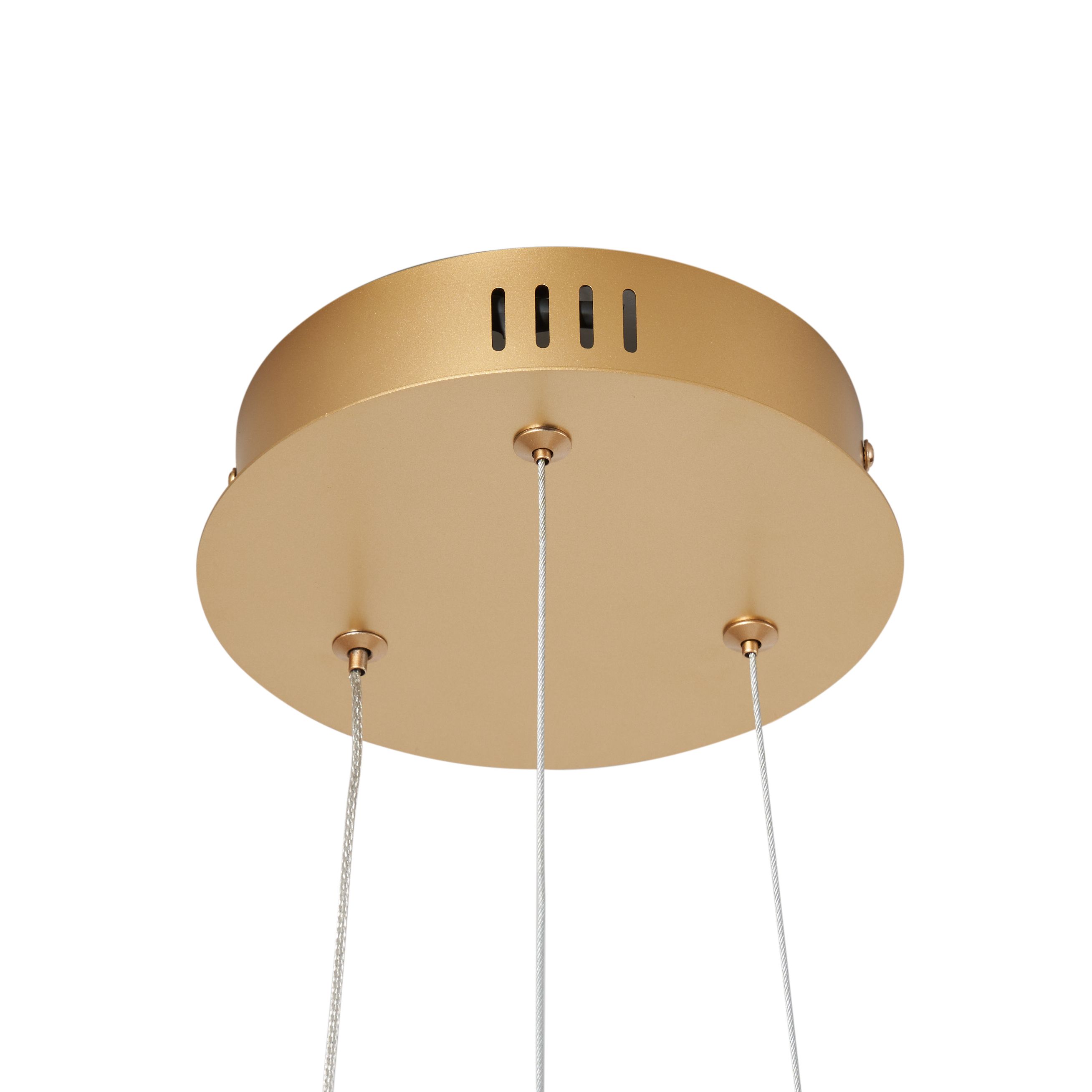 Design hanglamp goud en transparant 3-staps dimbaar - Scacrylic
