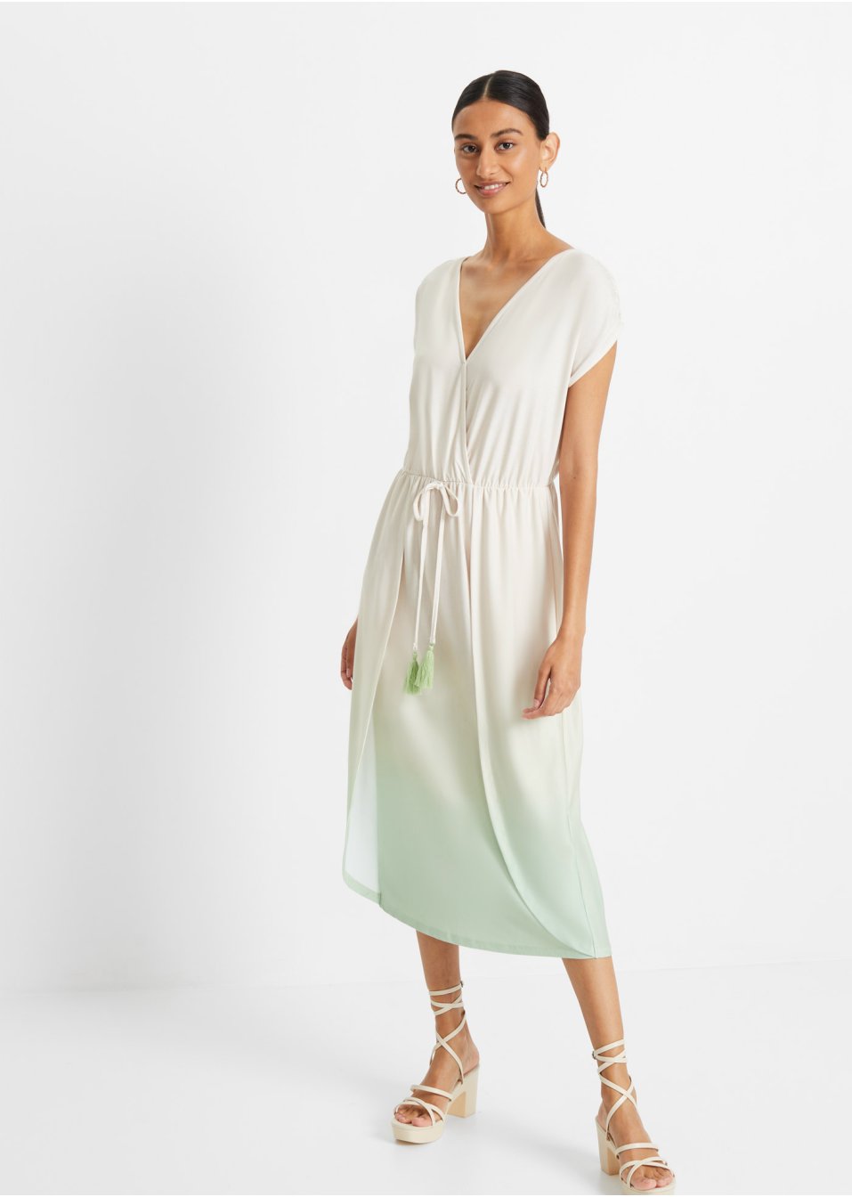 Robe en jersey avec dégradé de couleur