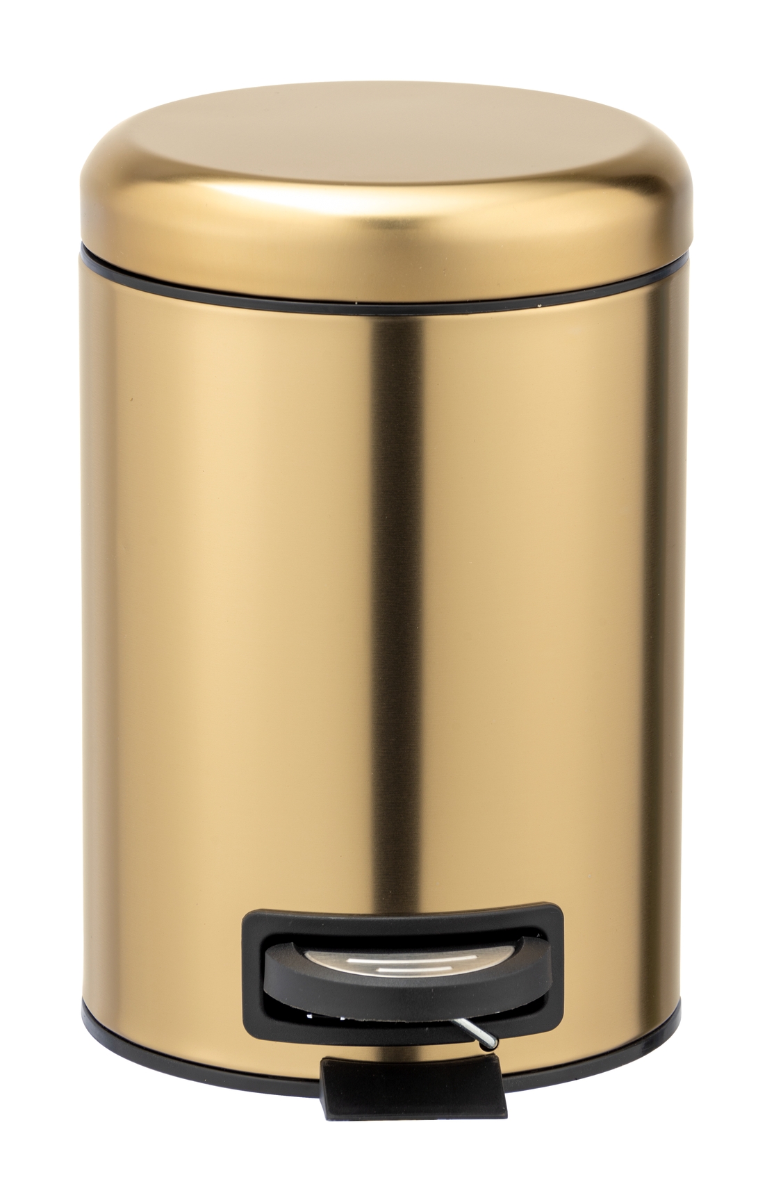 Wenko Leman afvalemmer 3 liter RVS goud mat