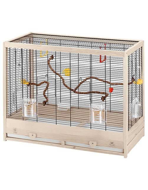 Ferplast Vogelkooi Giulietta 6 - Vogelverblijven - 81x41x64 cm Houtkleur
