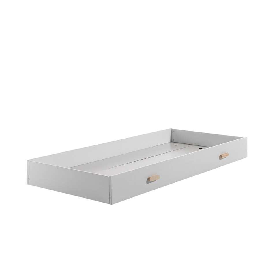 Vipack rolbed Kiddy - wit - 194x94x20 cm