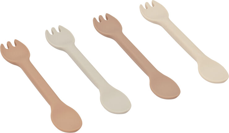 Liewood Jan 2 in 1 Cutlery 4-Pack Rose multi mix