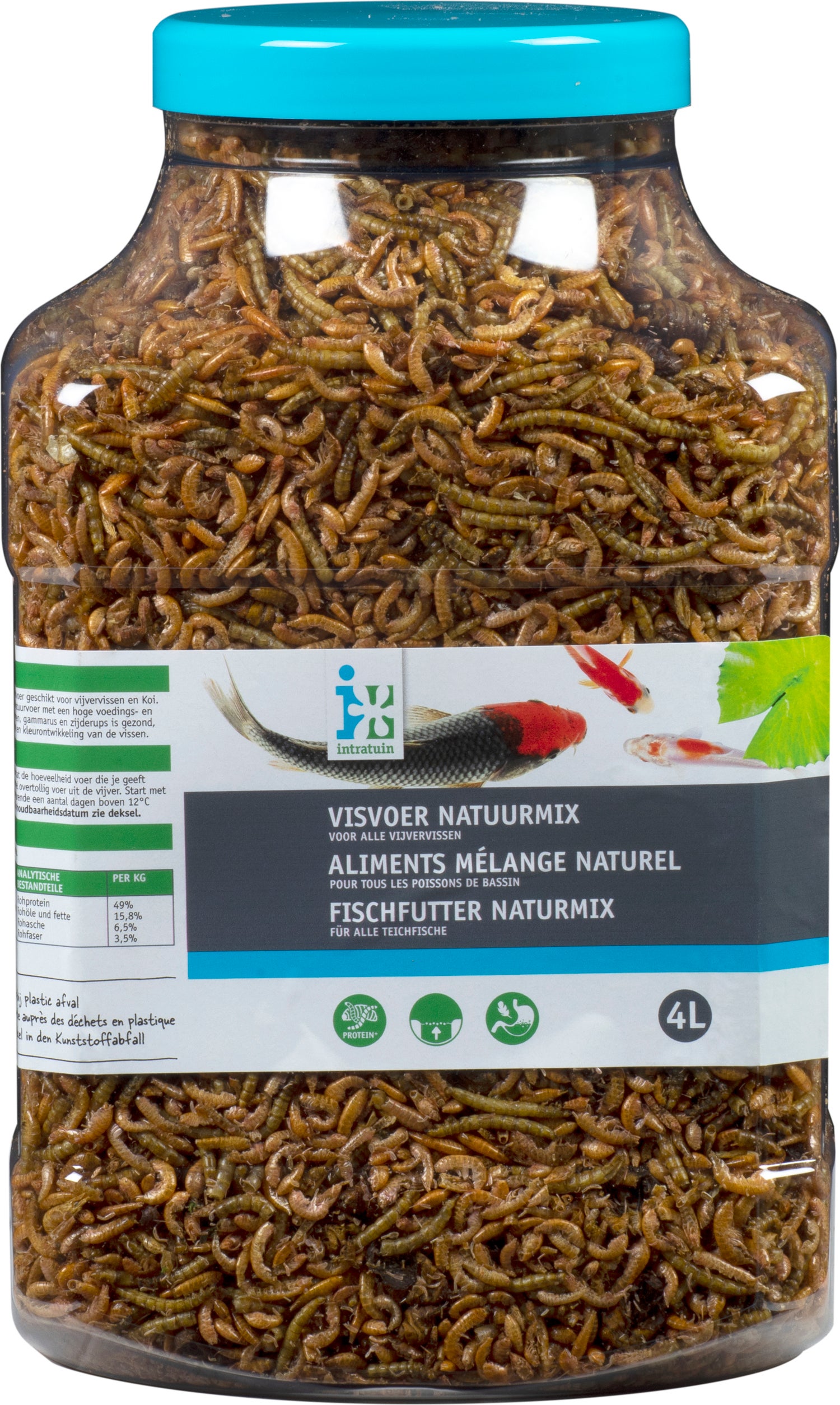 Intratuin visvoer natuurmix 4 L