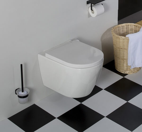 Geberit UP100 toiletset met Saniclear Jama randloze toiletpot incl softclose zitting