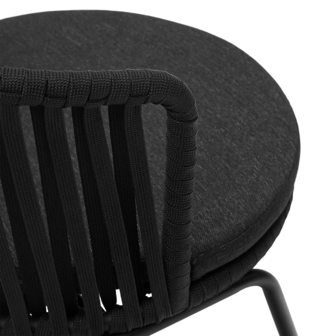 Kave Home Gartenstuhl JONCOLS 4er Set schwarz