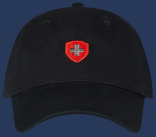 Promotion Baseballcap Baumwolle, Black/Red/Antrhacite