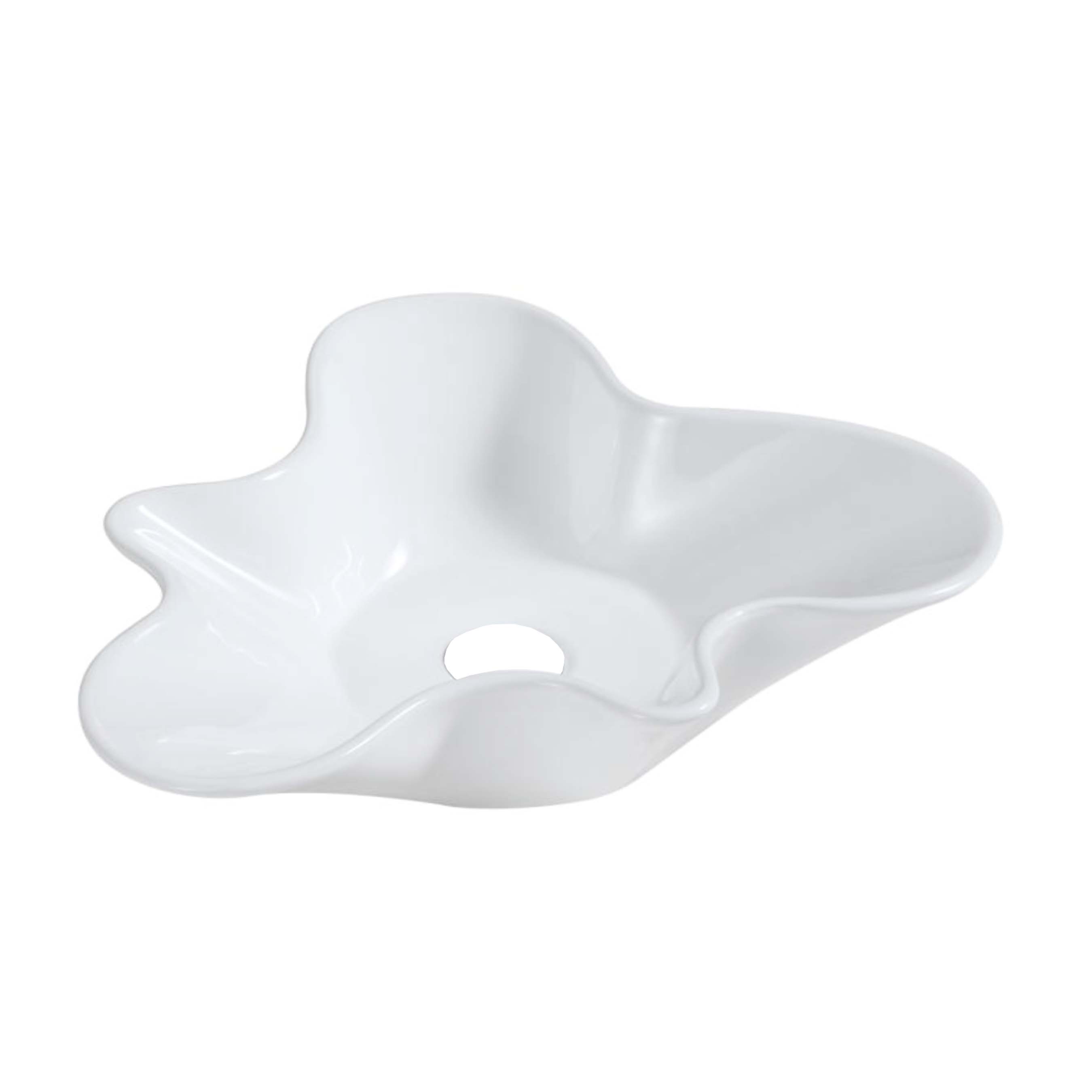 Best Design Fior organische opbouw waskom 51x49cm wit glans