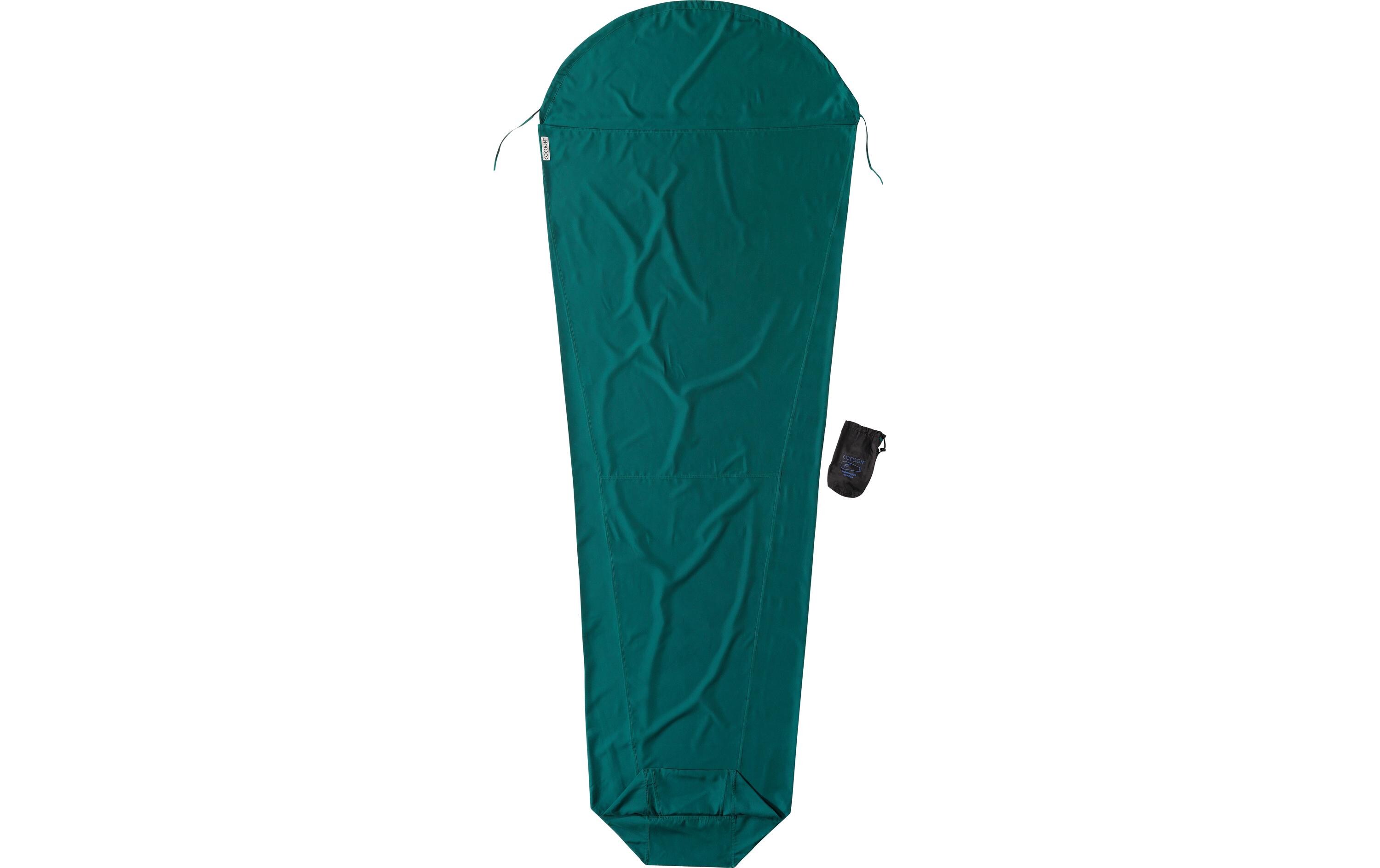 Schlafsackeinlage MummyLiner, Mikrofaser, DunkelgrünInnenschlafsack