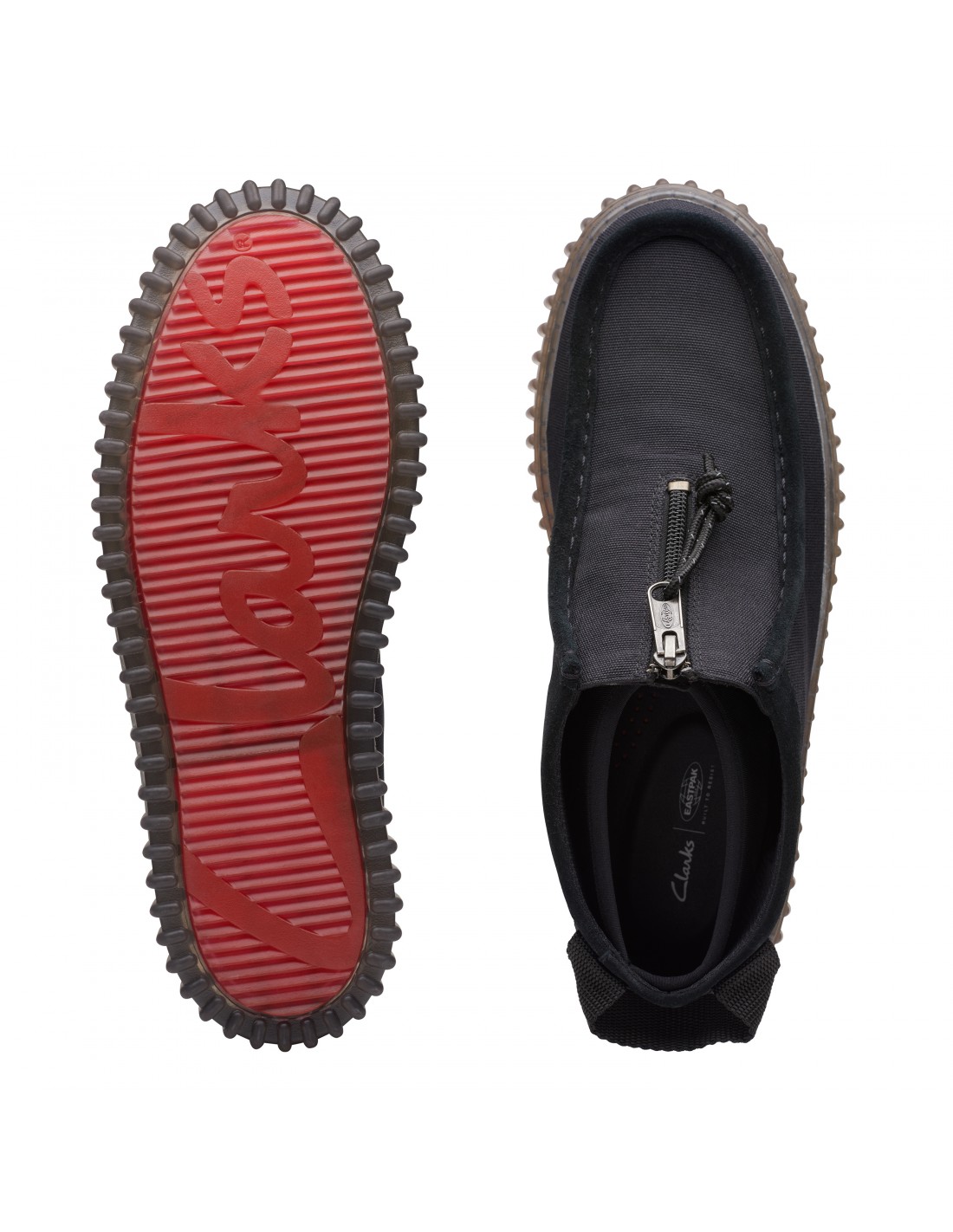 clarks Derbies homme torhill zip black