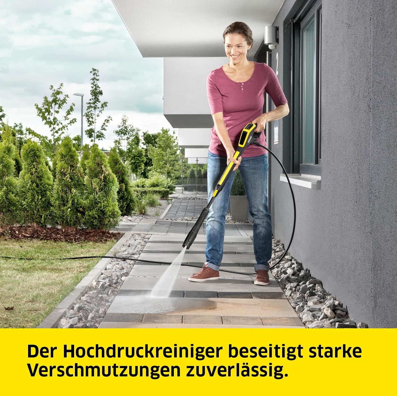 Kärcher Hochdruckreiniger K 5 Power Control Home, Druck: max. 145 bar, Fördermenge: 500 l/h, Fläche: 40 m²/h, Wasserfilter, Gewicht: 13 kg, Hochdruckpistole, Dreckfräser, Strahlrohr, Home Kit