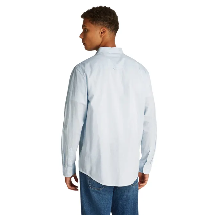 Tommy Hilfiger Regular Fit Linnen Blend Overhemd Heren