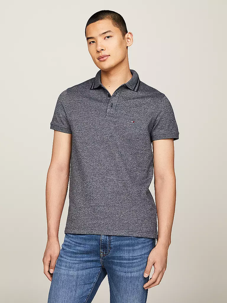 TOMMY HILFIGER Poloshirt Slim Fit grau