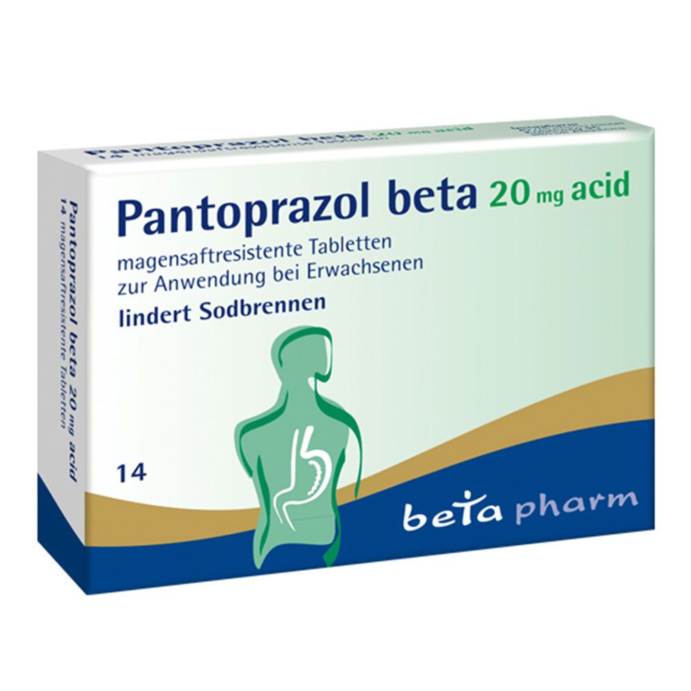 Pantoprazol beta 20 mg acid