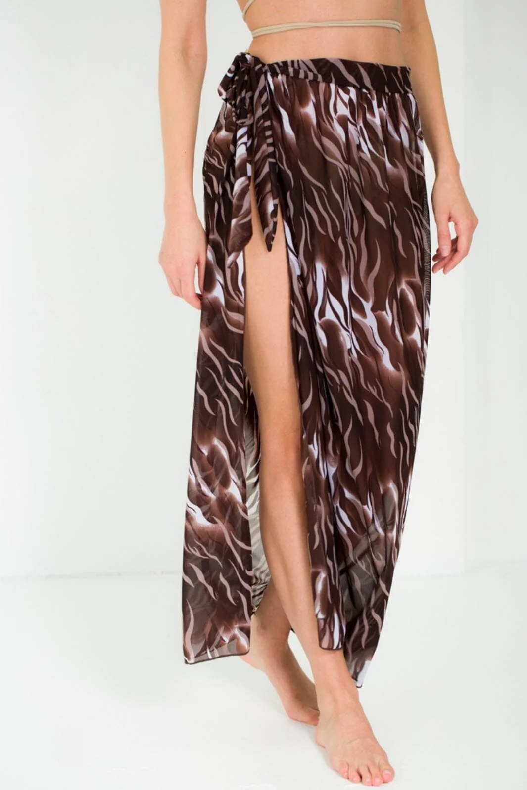 A-bee Long beach sarong skirt HS405 bicolor