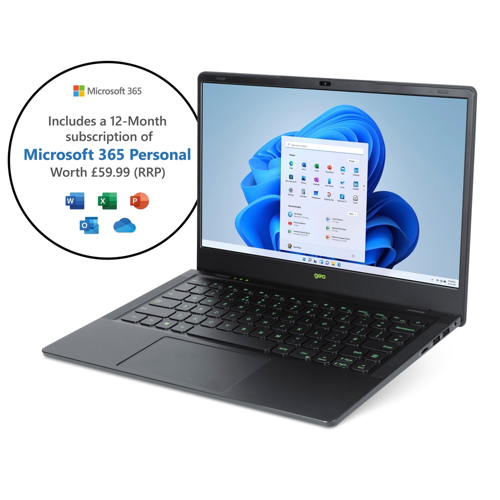 Geobook 14X Laptop, Headset & Controller Bundle – Xbox Game Pass Edition Laptop