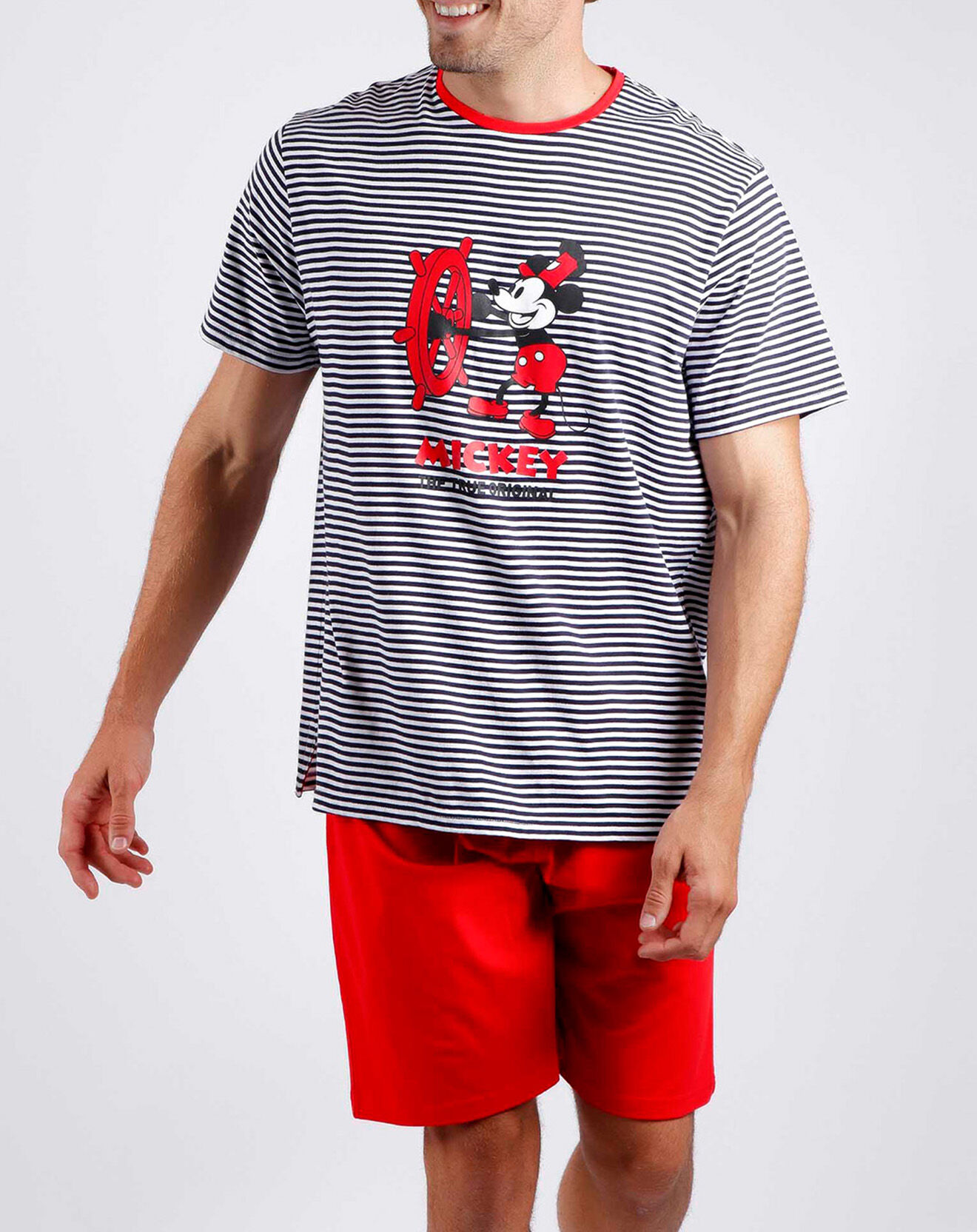 28 Pyjama Mickey rouge/bleu marine