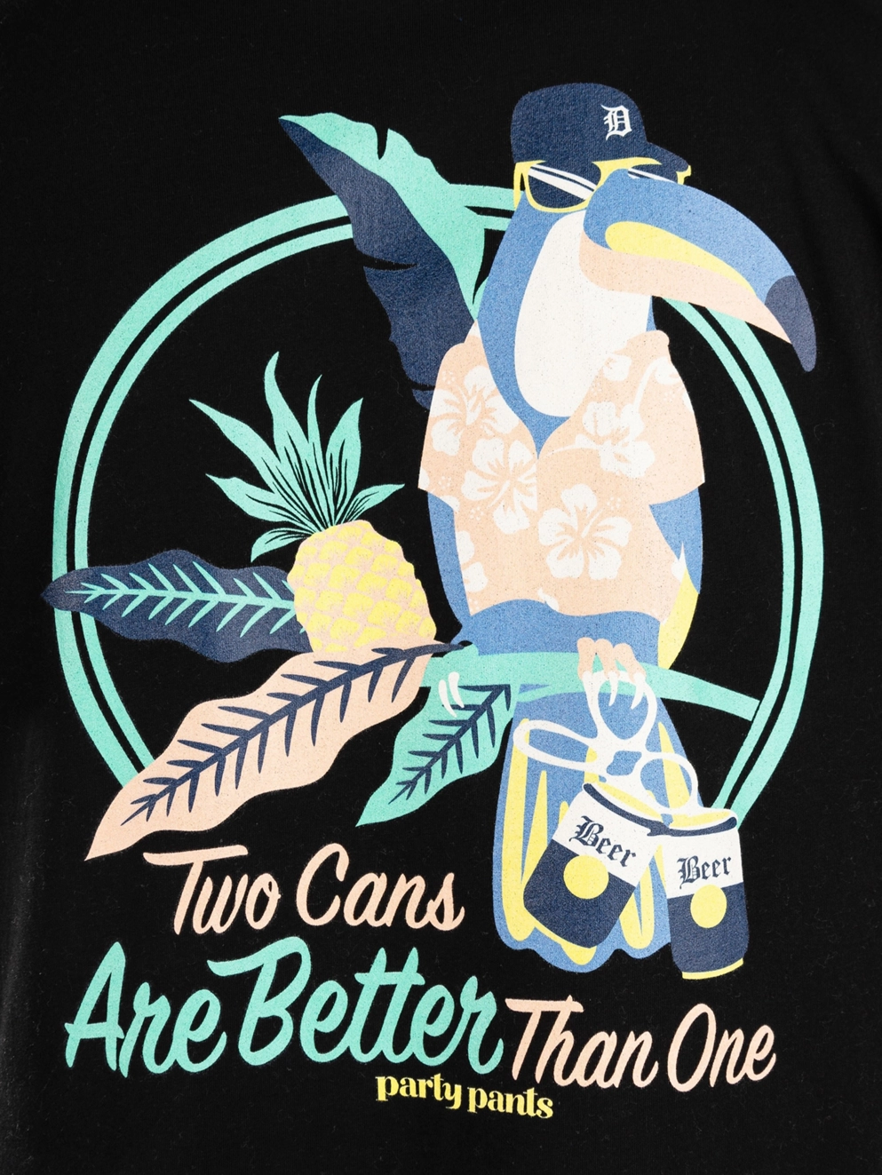 Party Pants Three Cans T-Shirt black