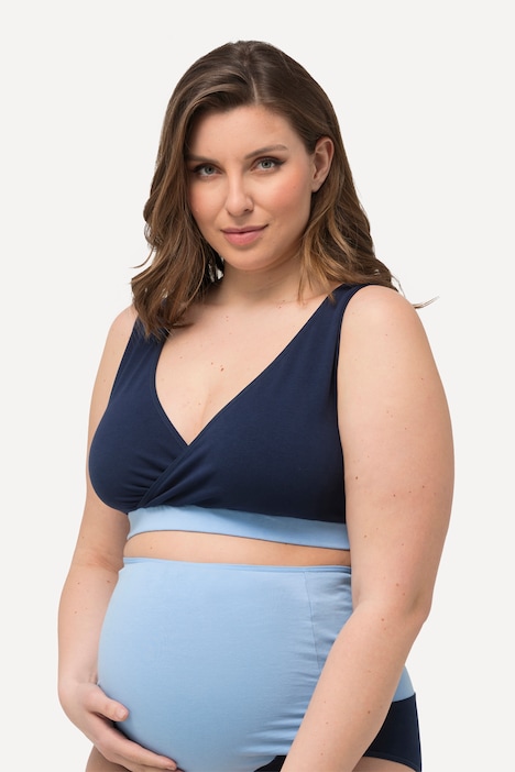 Bellieva-Still-Bustier, Colorblocking, nahtlos, Biobaumwolle