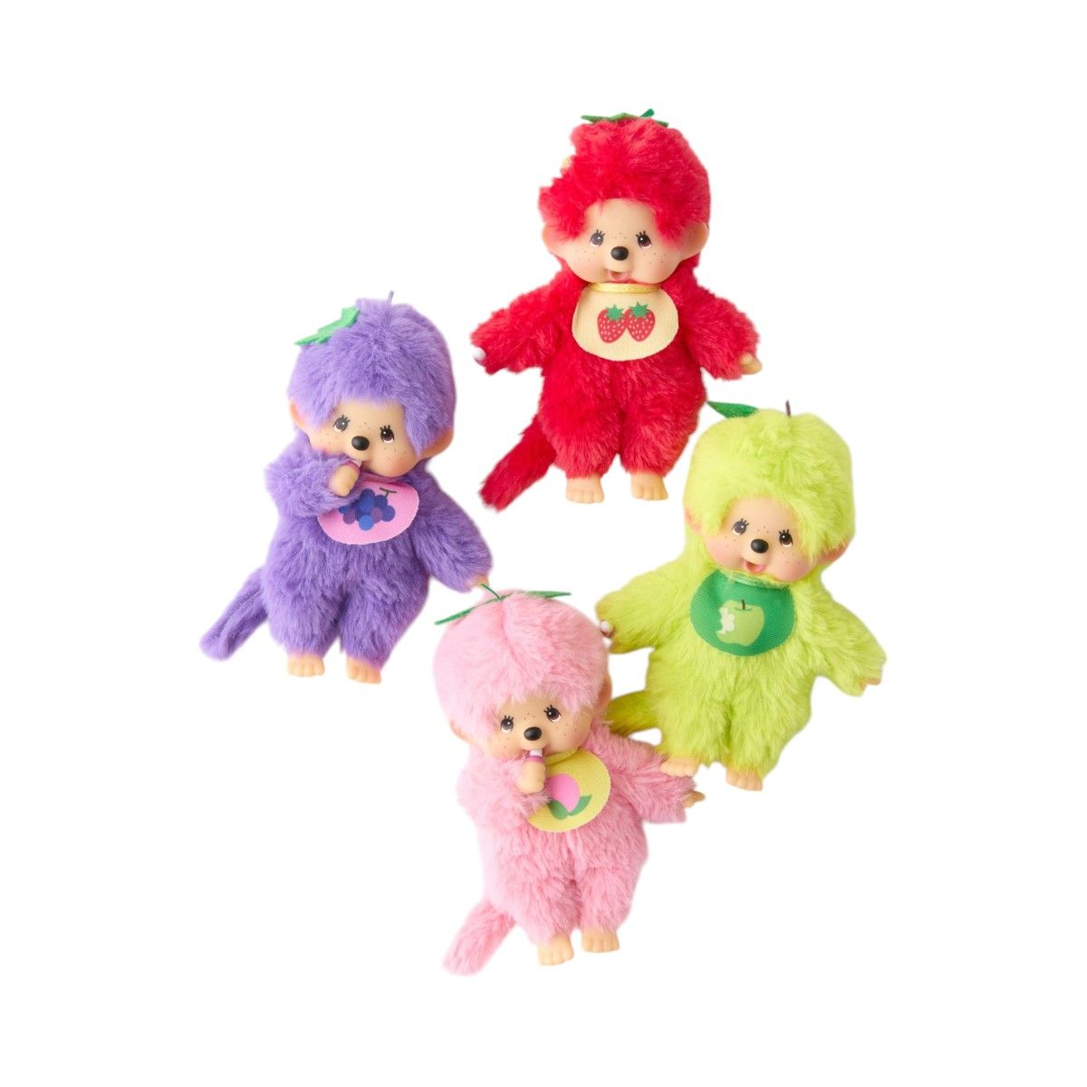 Peluche Kiki le singe fruit raisin violet Monchhichi