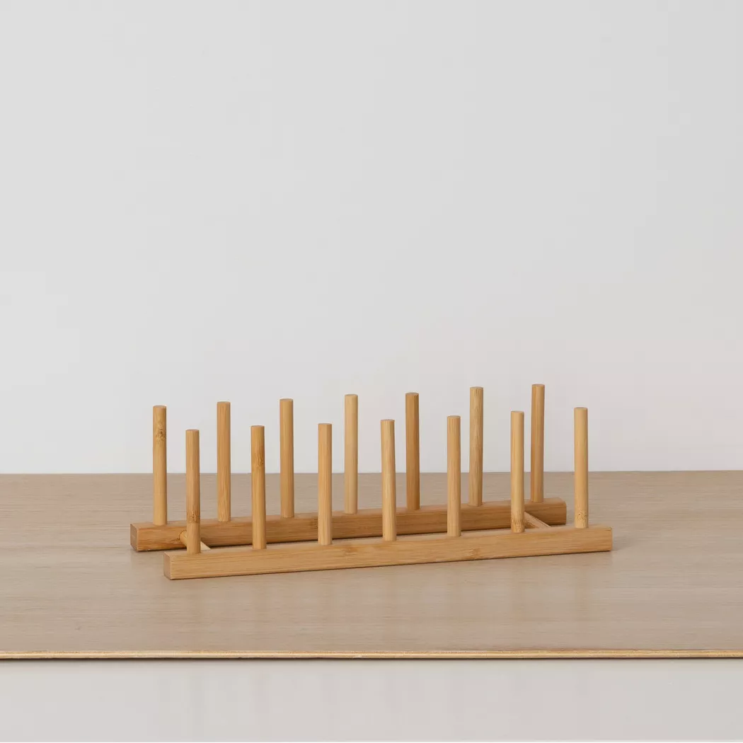 Rack bambou 6 assiettes (L30 cm) Siao Naturel