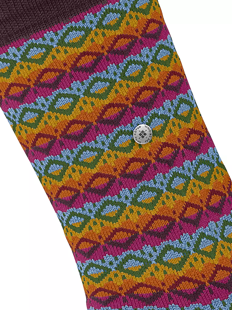 BURLINGTON Damen Socken MODERN FAIR ISLE 36-41 barolo dunkelrot