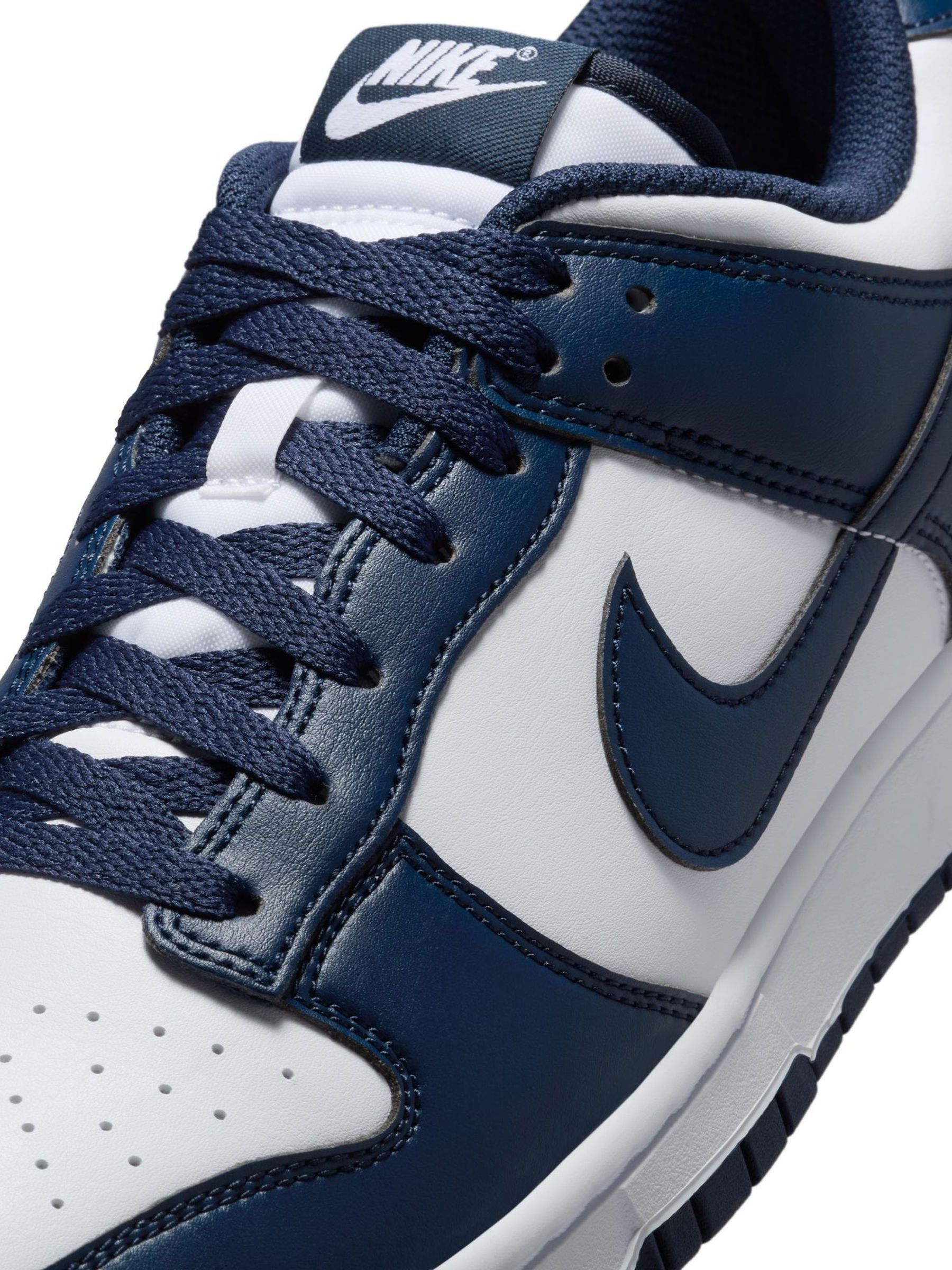 Marineblauw/wit - Nike Dunk Low sneakers