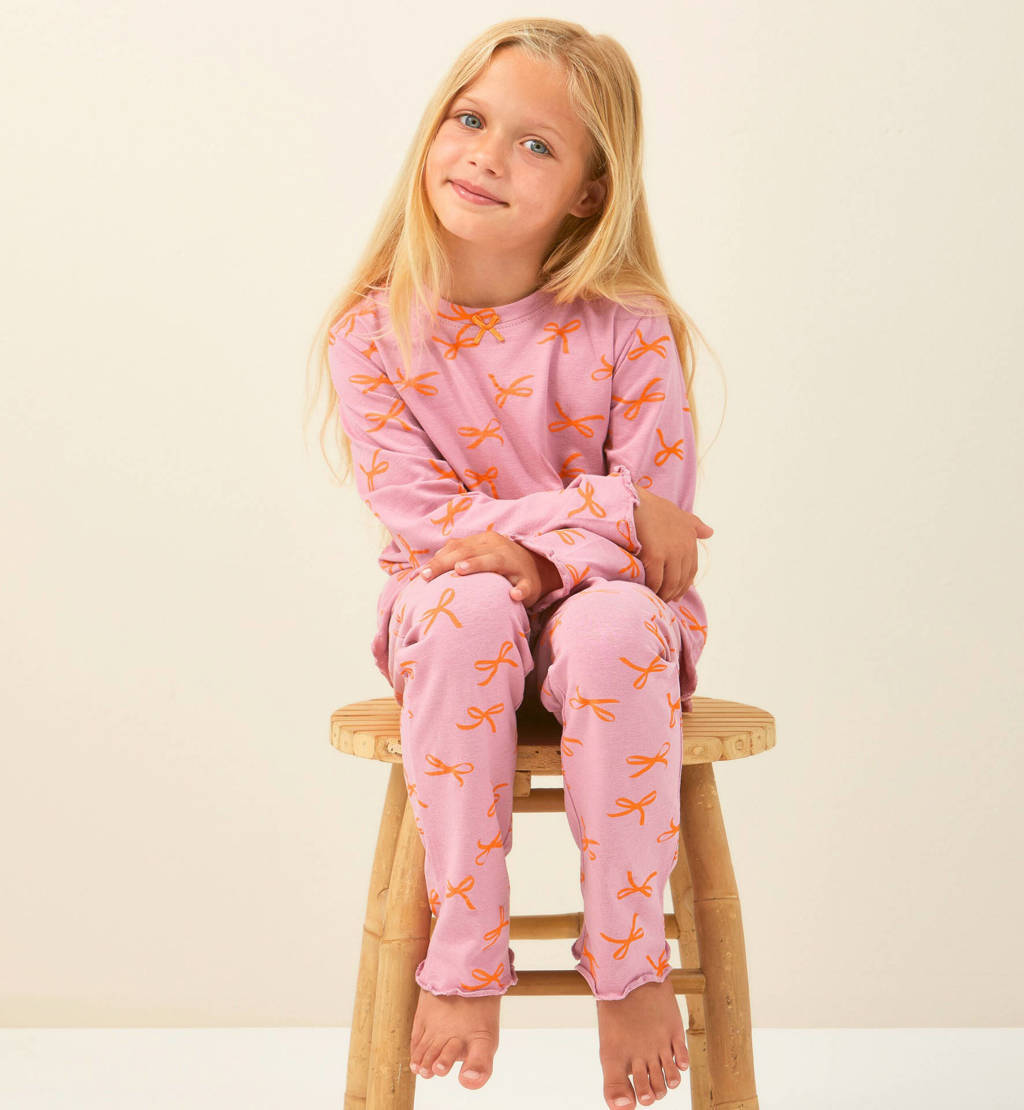 Little Label pyjama met strikjes print