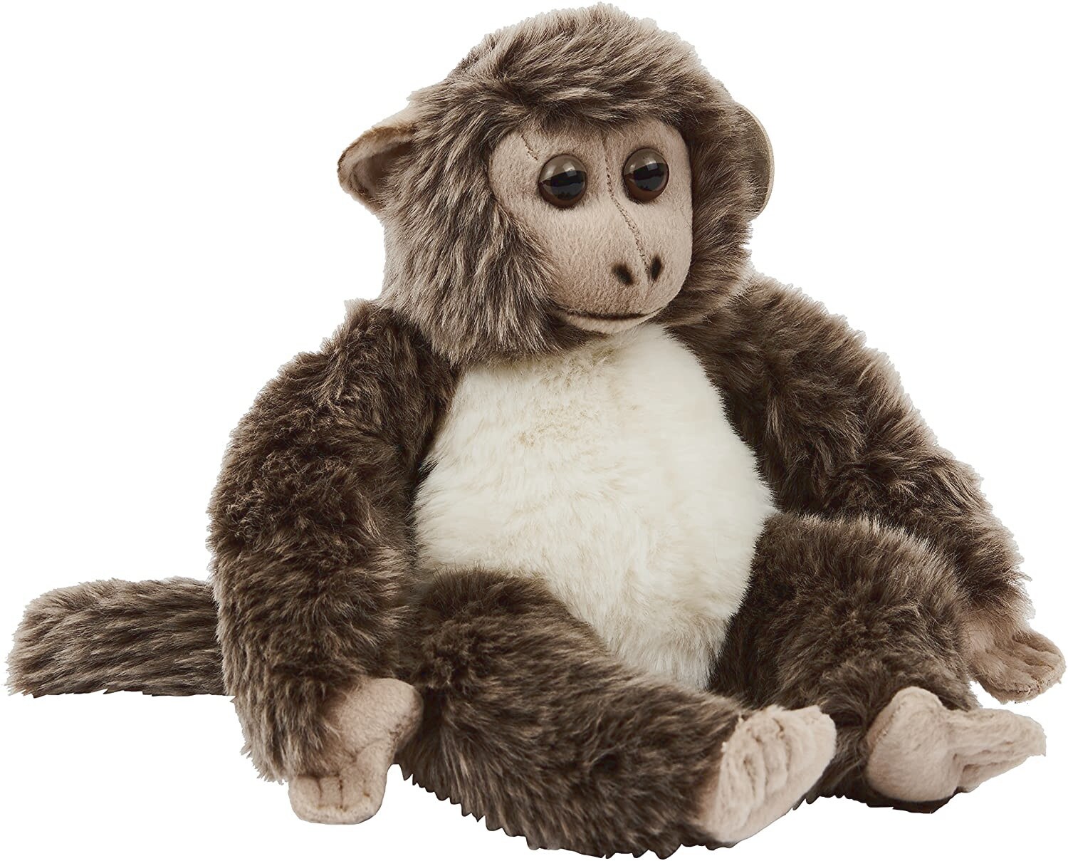 WWF Plüschtier - Affenbaby graubraun (23cm) Plüschtier Kuscheltier lebensecht Affe Äffchen