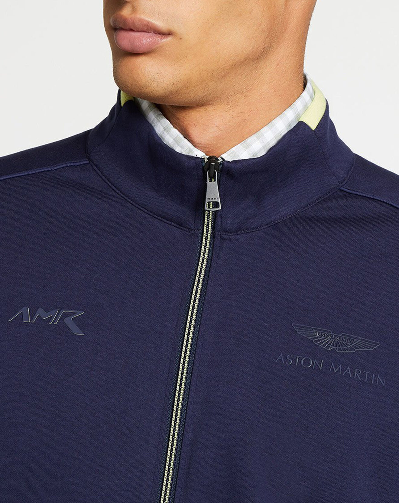 Hackett London Sweat en Jersey col montant bleu marine