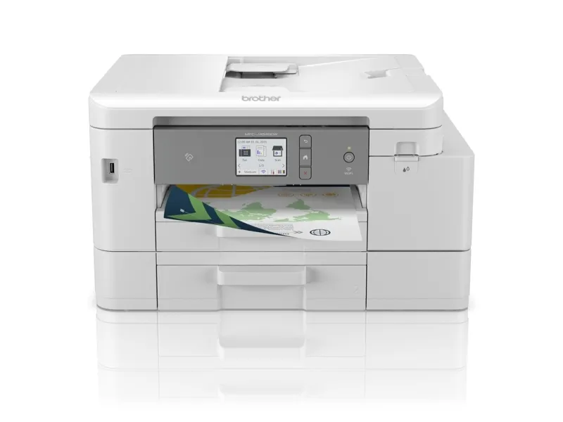 Brother MFC-J4540DW - Multifunktionsprinter - farve - blækprinter - A4 (210 x 297 mm) (original) - A4/Legal (medie) - op til 13 spm (kopiering) - op til 20 spm (udskriver) - 150 ark - 14.4 Kbps - USB 2.0, LAN, Wi-Fi(n), NFC