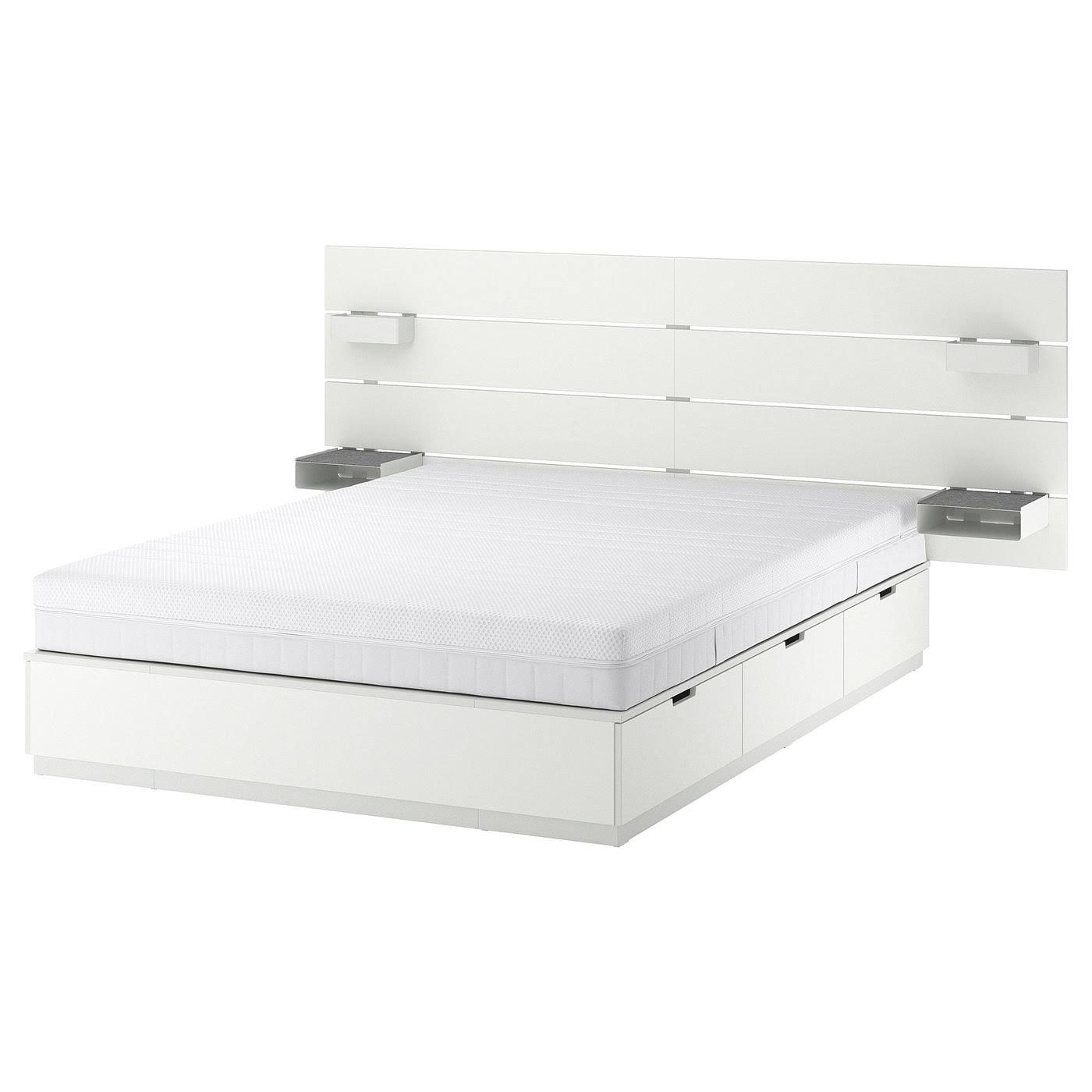 IKEA NORDLI Bettgestell + Aufbewahrung+Matratze