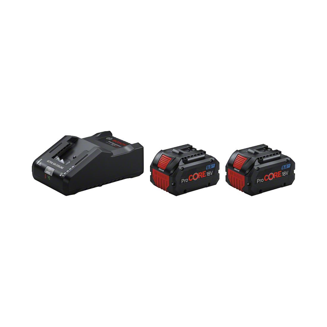 Bosch Starter Set 2 x ProCORE18V 8.0Ah-Akku inkl. Ladegerät (1.600.A02.T5T)