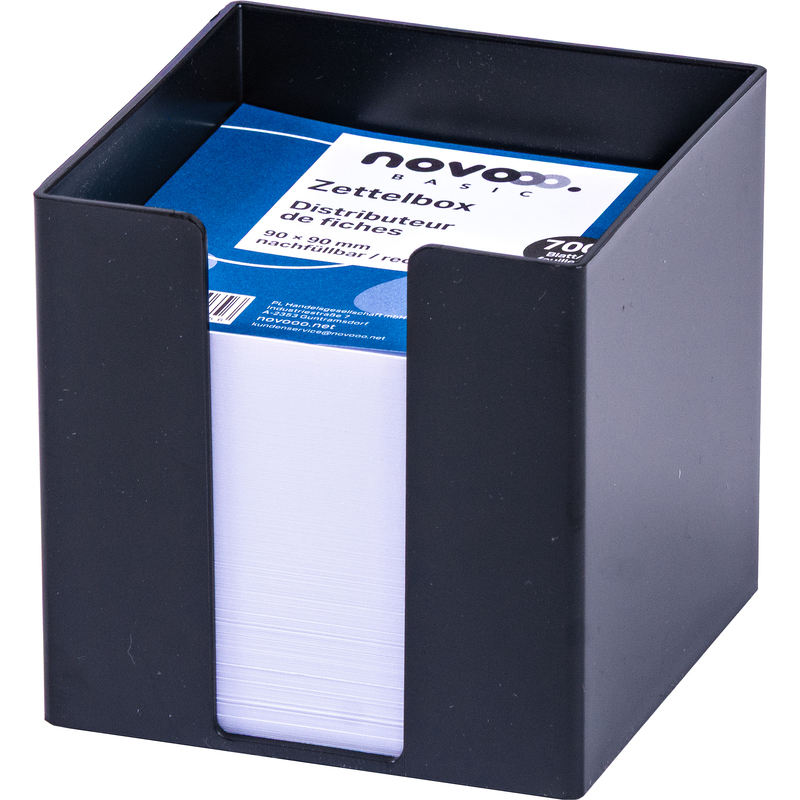 novooo Zettelbox Basic, schwarz