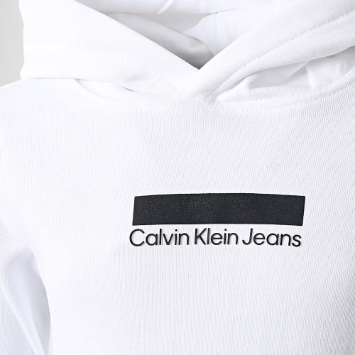 Sweat Capuche Enfant Small Block Logo 1437 Blanc
