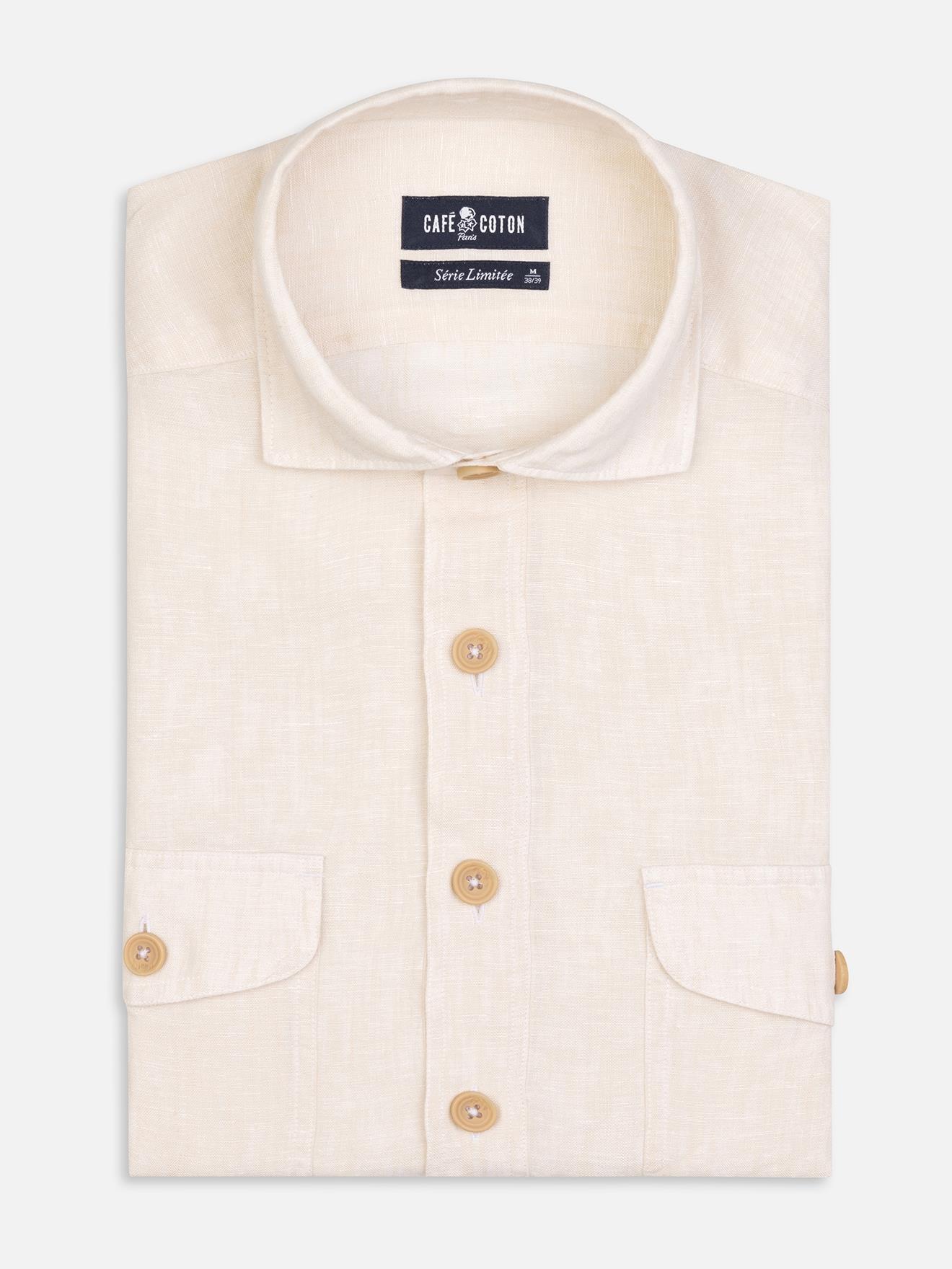 Chemise safari Olaf sable