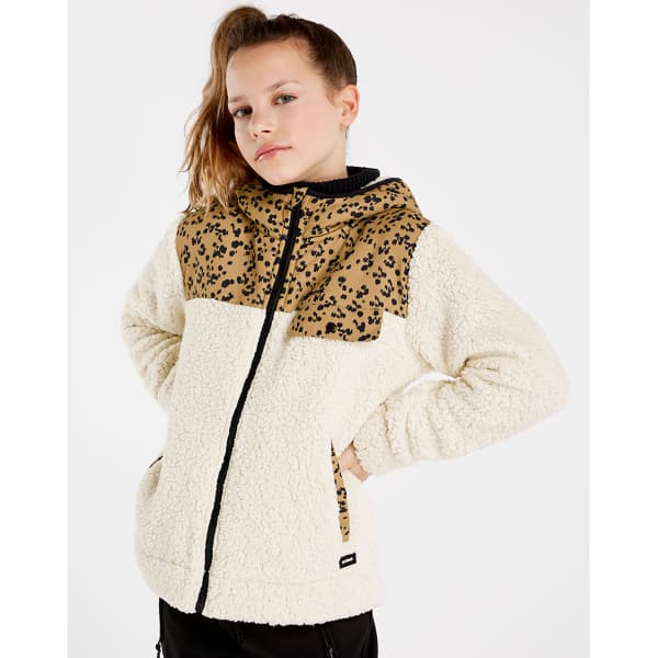 Veste polaire PROTEST PRTEMILY JR FULL ZIP HOODY KITOFFWHITE
