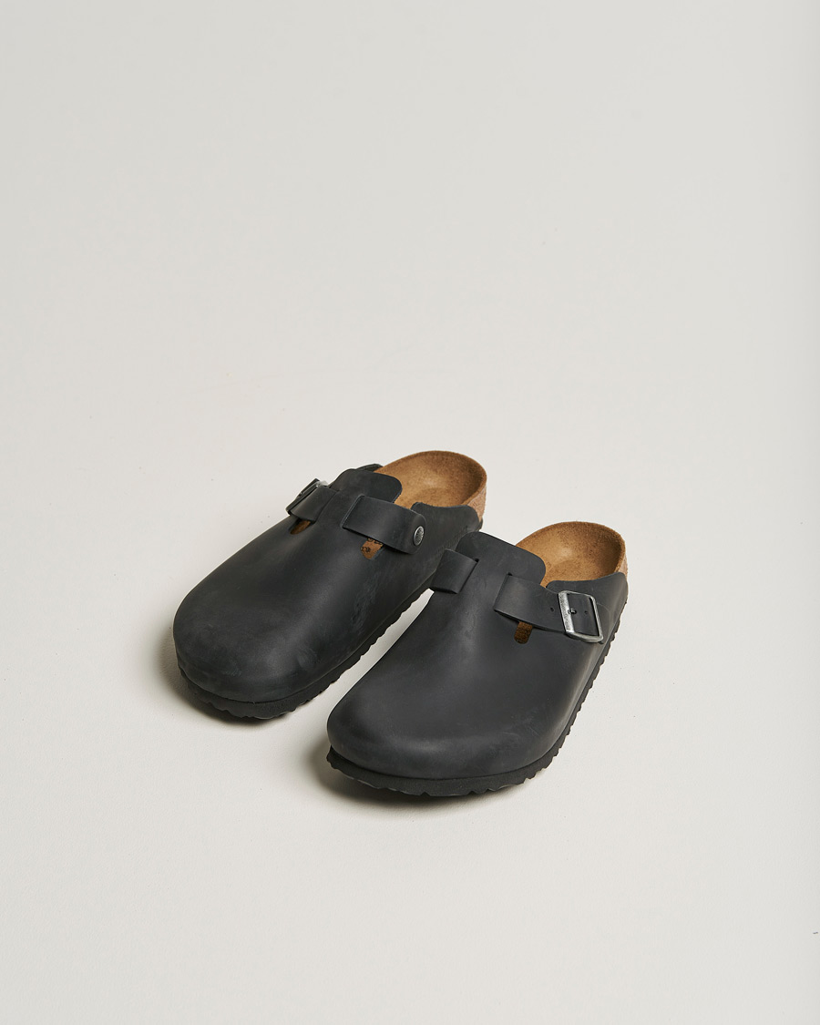 BIRKENSTOCK Boston Classic Footbed Black Oiled Leather