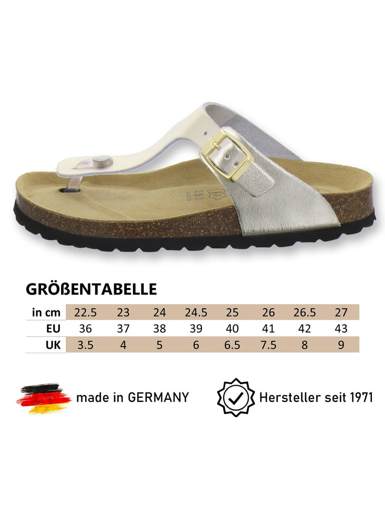 Zehensteg Sandalen Damen gold